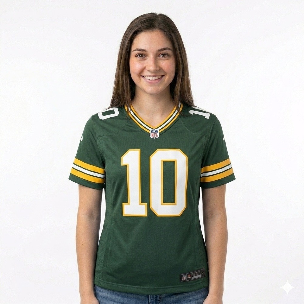 Nike Green Bay Packers Jersey Women Small Green NWT Jordan Love 10 NFL 67NW-GPGH
